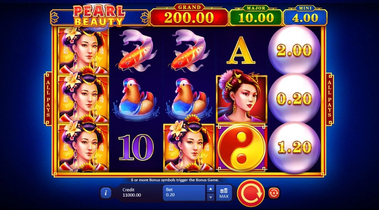 Slot Pearl Beauty - Hold and Win